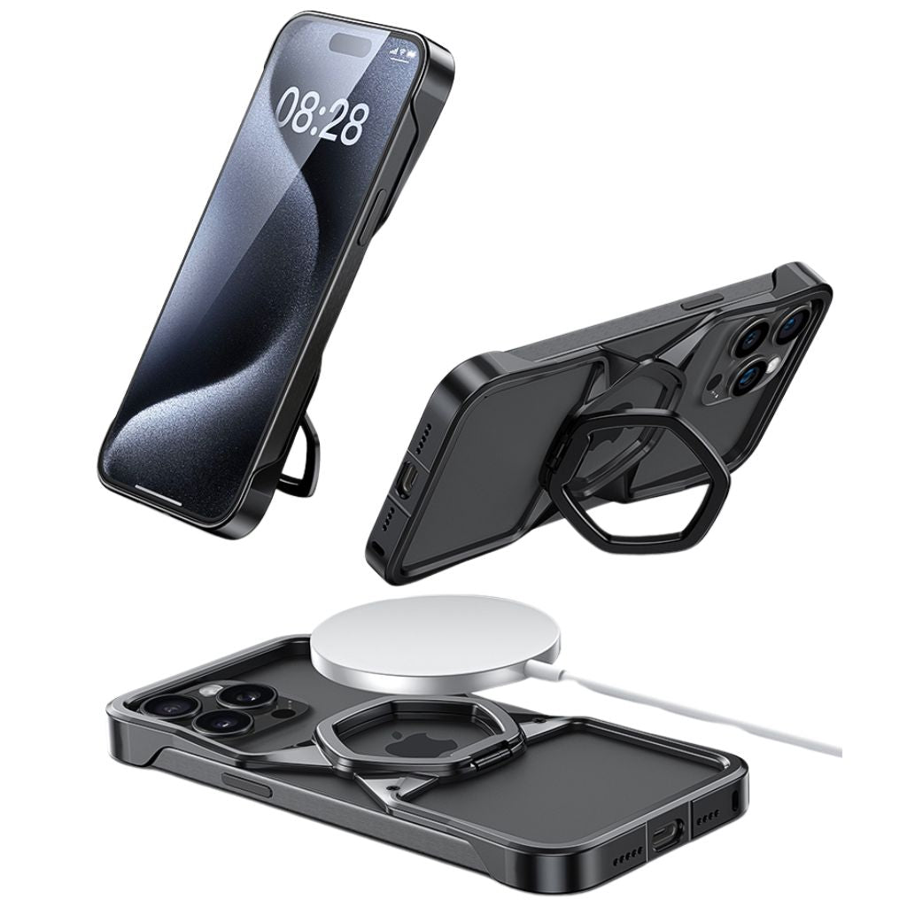 Minimal Magnetic Hexagon Case for iPhone: Slim, Durable, MagSafe Compatible, Lightweight