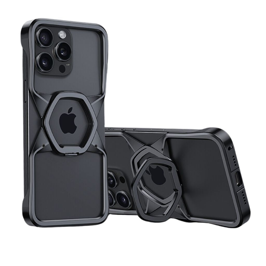 Minimal Magnetic Hexagon Case for iPhone: Slim, Durable, MagSafe Compatible, Lightweight