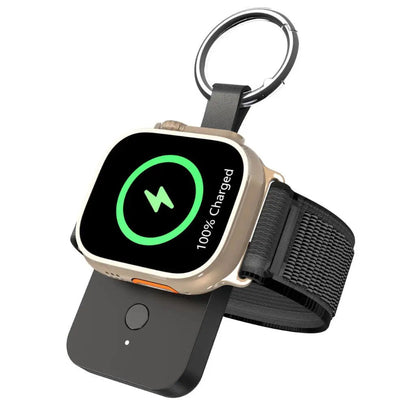 Portable Apple Watch Charger Power Bank 1000mAh Keychain for Travel